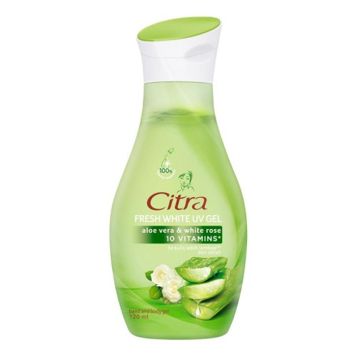 CITRA HAND & BODY GEL-LOTION ALOE VERA & WHITE ROSE BTL 230ML