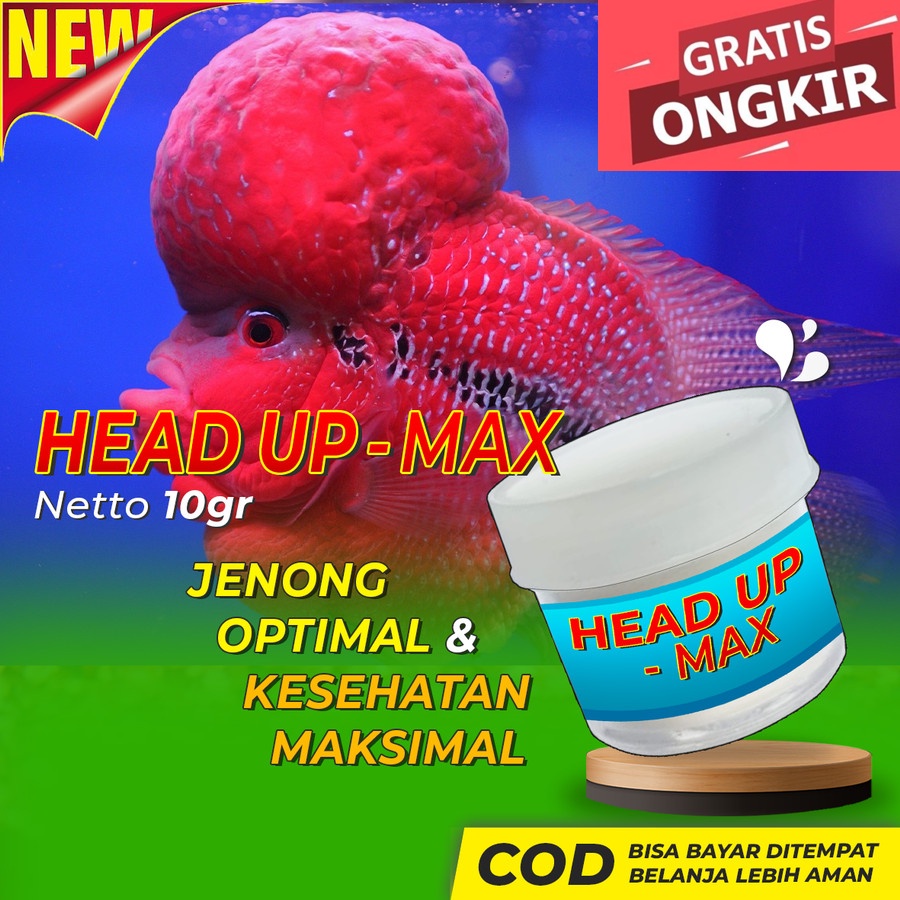 Serbuk Jenong Louhan untuk Memperbesar Jenong Ikan Louhan Vitamin 10gr
