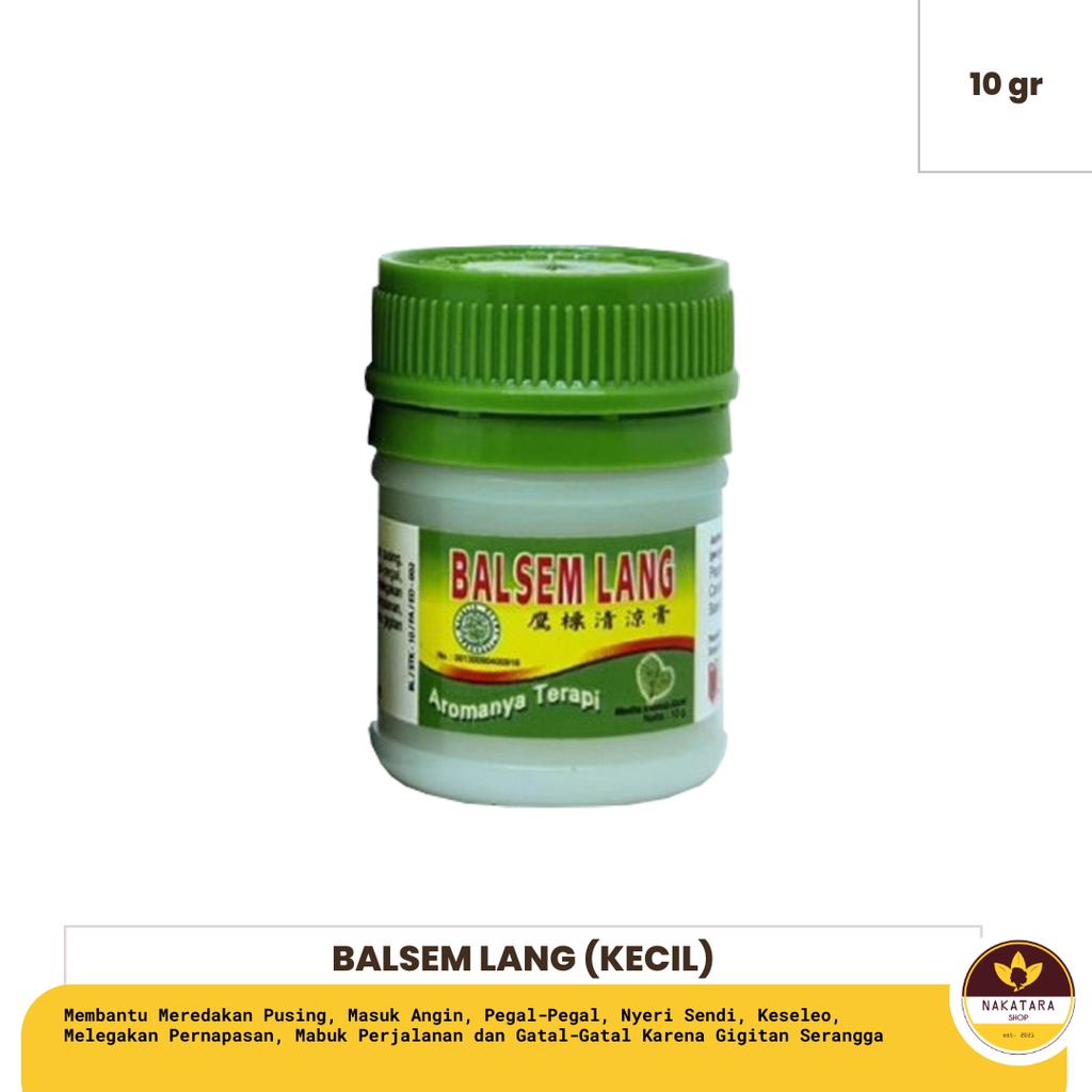 BALSEM LANG CAP LANG UKURAN 10 GRAM (KECIL)