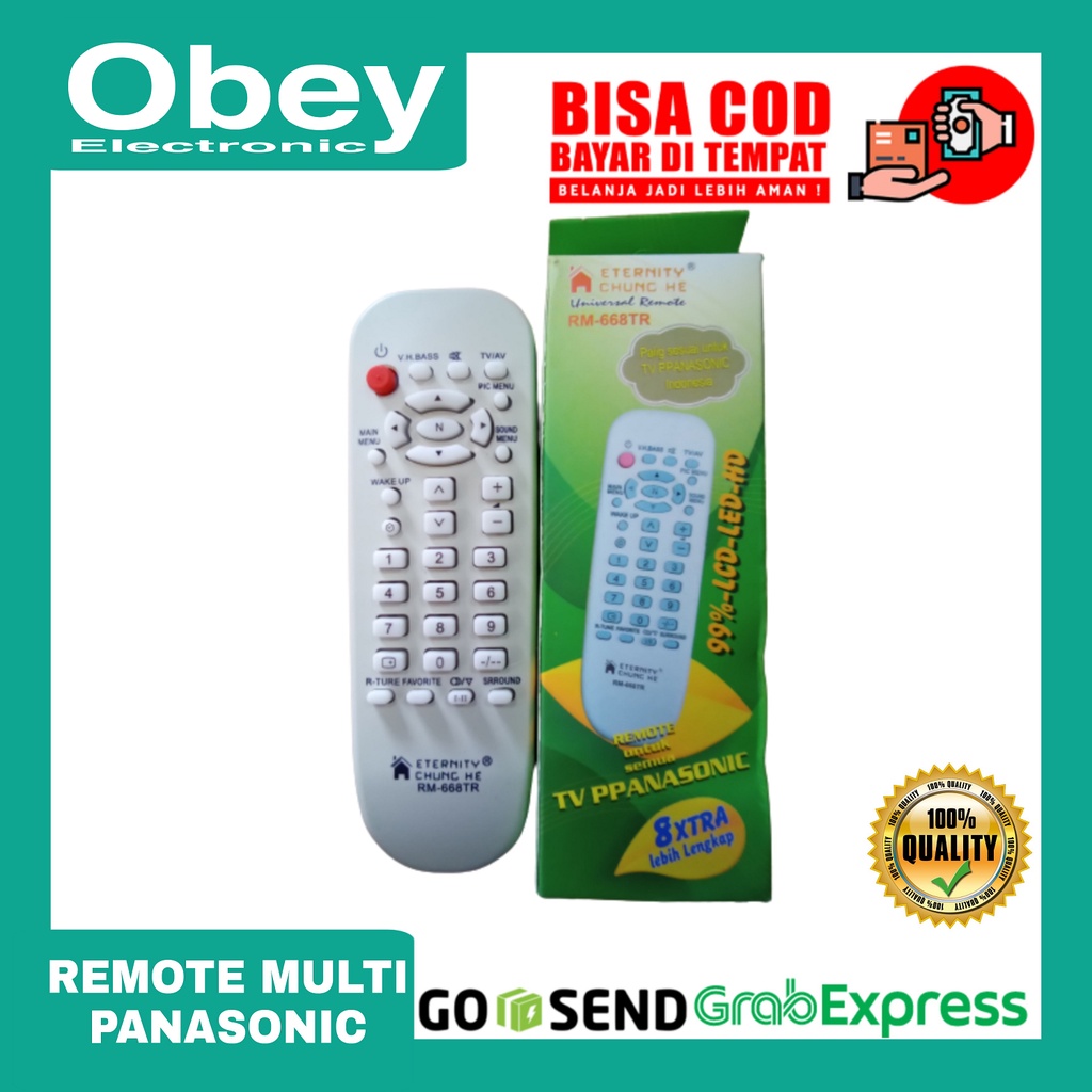 remot remote tv tabung panasonic siap Pakai