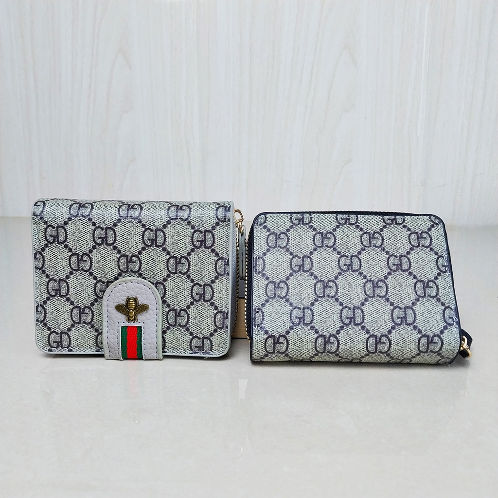 Satu7an D44 DOMPET LIPAT WANITA MOTIF GD LEBAH DOMPET UANG KERTAS KOIN CEWEK TERLARIS COD IMPORT