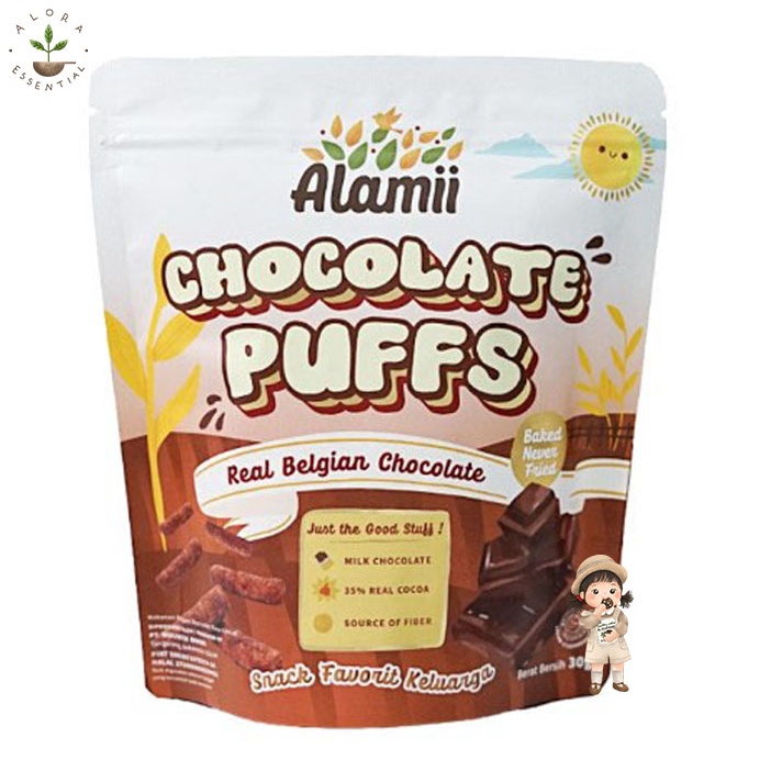 Alamii Puff 30gr Snack Bayi - Alamii Puffs - Chocolate Puff