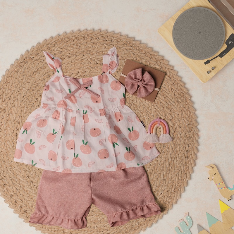 Setelan Anak Cewek | Setelan Bunga | Setelan Motif Anak