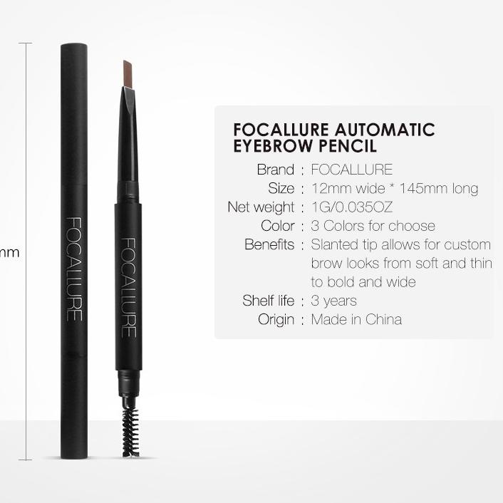 ✩ ORIGINAL  Focallure Eyebrow Pen Pensil Alis Matic EYES FA18 ➴