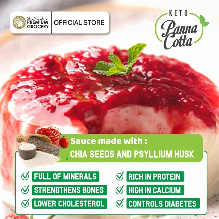 

Original with Strawberry Sauce - Keto Pannacotta