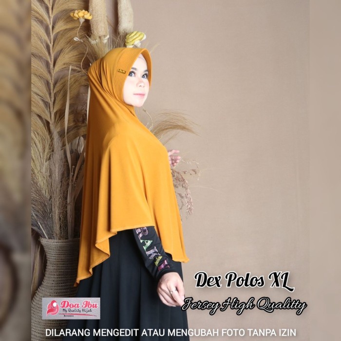 100 % New 295 Dex Polos Xl Ori Doa Ibu Jilbab Instan Jumbo Hijab