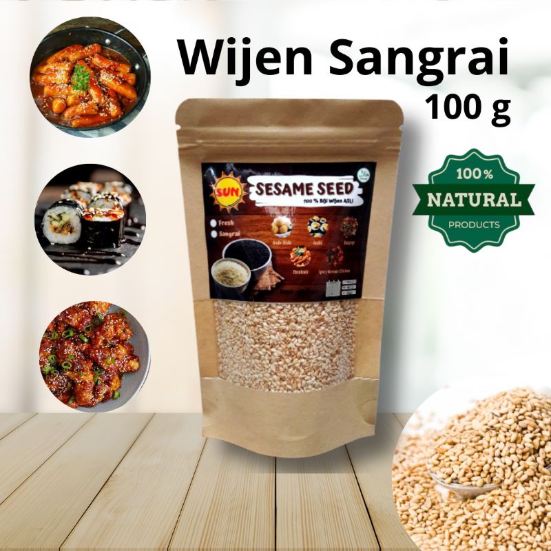 

Wijen Sangrai 100 gram Wijen Wijen Sangrai Wijen putih Biji wijen