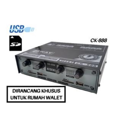 Kiseki Ampli Walet Ck-888 Ampli 2 Player Usb/Sd