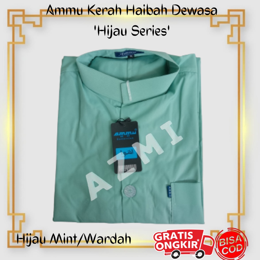 Promo Koko Ammu Haibah Dewasa Hijau Mint/Wardah Termurah