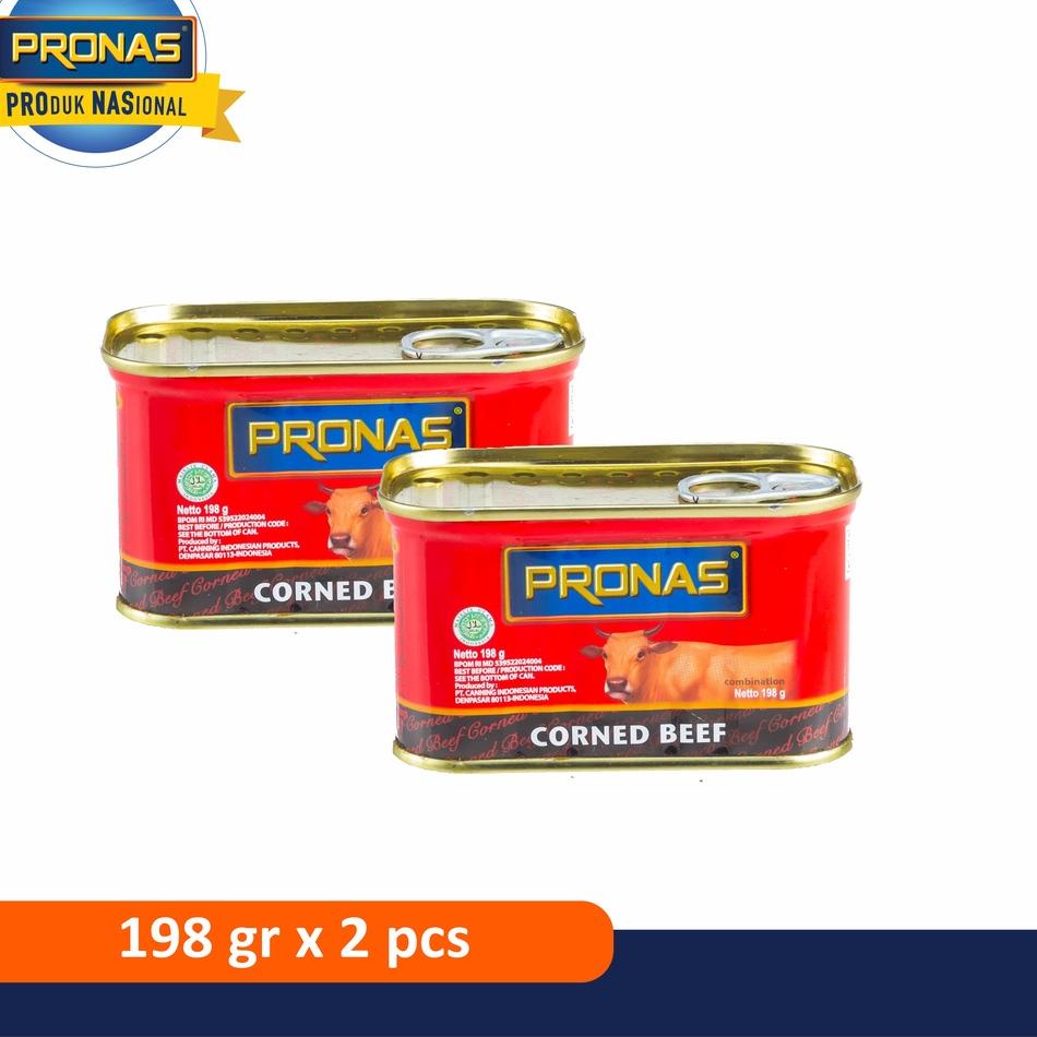 

☚ Pronas Kornet Sapi Regular 198 g dalam kemasan Kaleng EOE bundling 2 pcs ✩