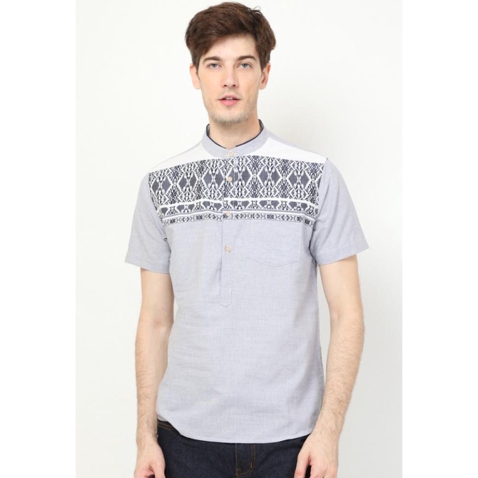 BAYAR DITEMPAT M231 Kemeja Pria Koko Pendek Navy 1654B /BAJU KOKO PRIA/BAJU KOKO DEWASA/BAJU KOKO AN