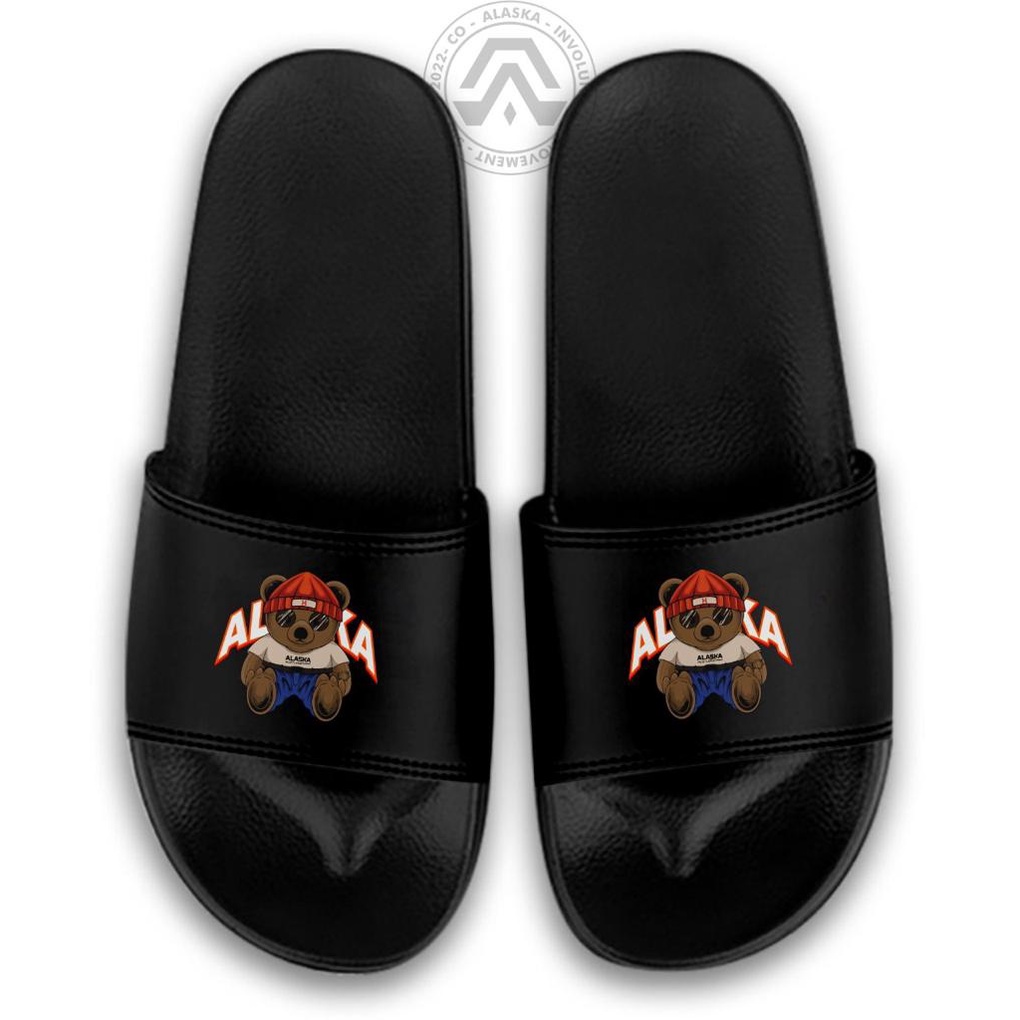 Sandal Slide Pria Hitam Original Sandal Slop Pria