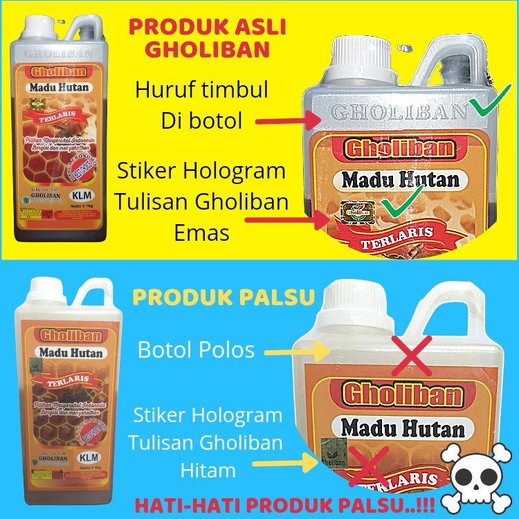 ( BISA COD ) Madu Gholiban Original Terlaris Termurah 1 kg