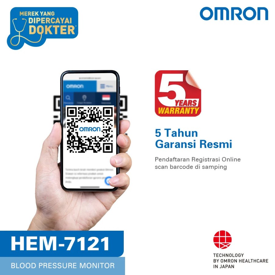 Tensimeter Digital Omron HEM 7121J Garansi Resmi 5 Tahun