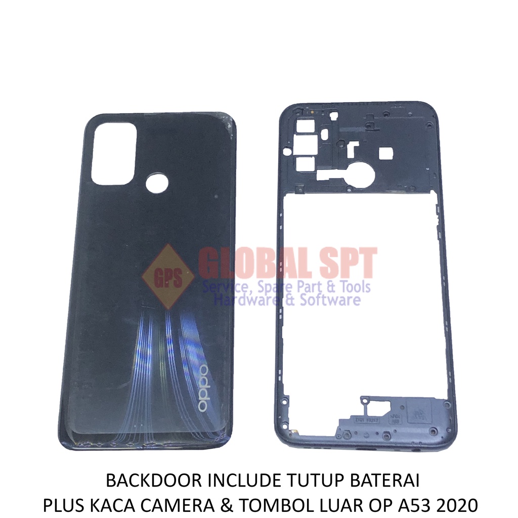 BACKDOOR OPPO A53 2020 INCLUDE TUTUP BATERAI / BACK COVER / TUTUP BELAKANG