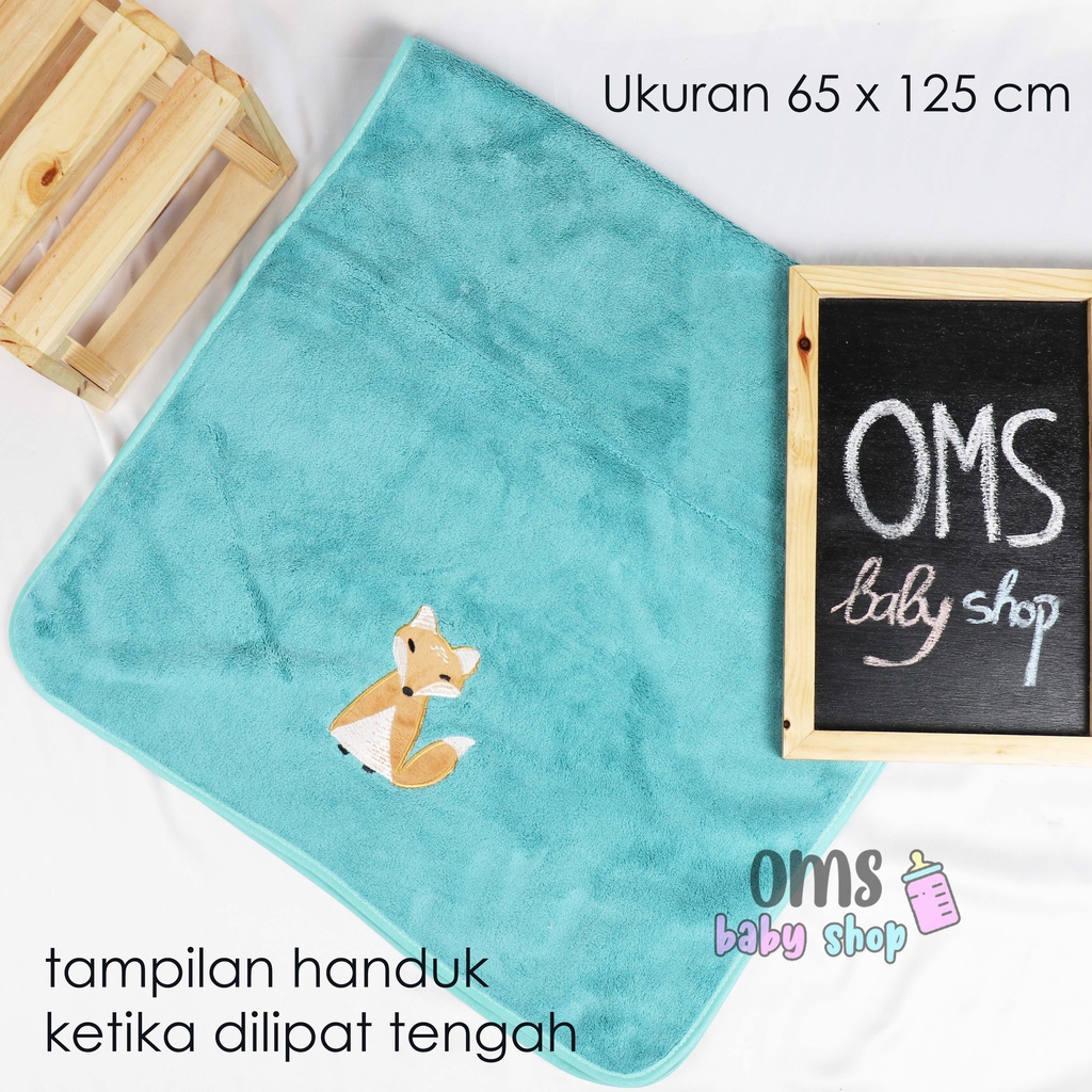 Handuk Bayi - Baby Towel / Handuk Bayi microfiber PREMIUM JUMBO 65 x 125 cm / PALING MURAH