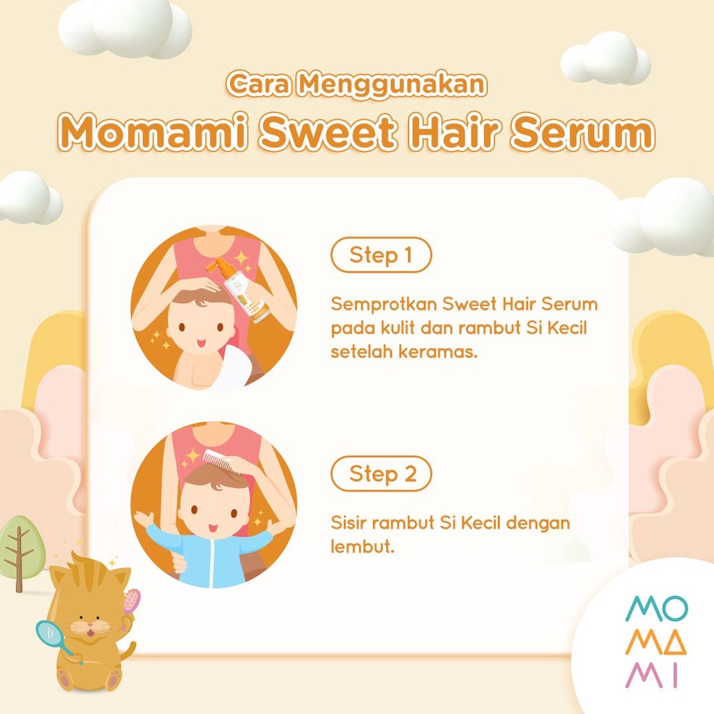 Momami Sweet Hair Serum 100ml - Vitamin Rambut Bayi dan Anak