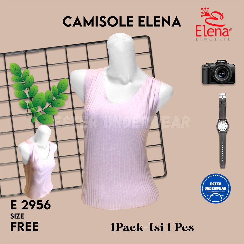 Tanktop Singlet Wanita Elena Lembut E 2956 Isi 1Pcs