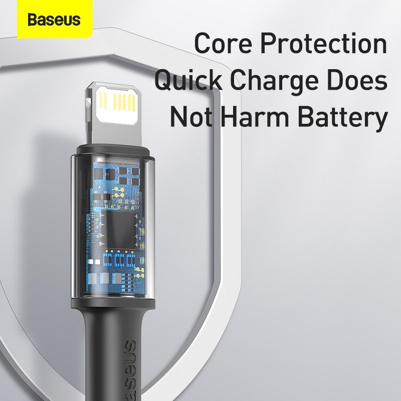 BASEUS High Density Braided Fast Charging Cable C to Lightning iPhone 1M - catlg