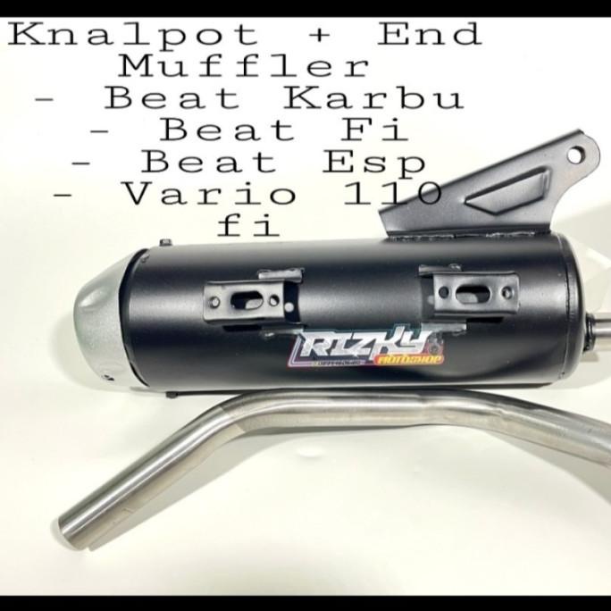 KNALPOT BEAT KARBU 2009 COPY CMS + END MUFFLER THAILAND - ORIGINAL ZRC ---READY---