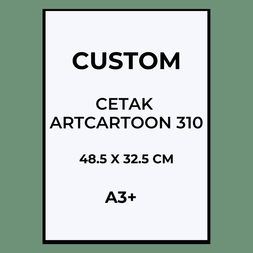 

(1 sisi 310g) CETAK ARTCARTOON 310gr A3+ MURAH