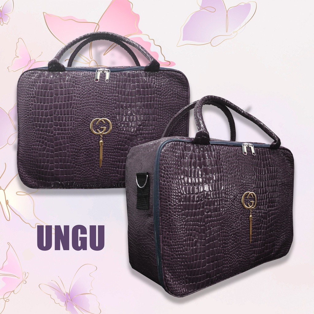 Tas Mudik Travel Bag Tekstur Sintetis Koper Pakaian - Koper Besar - MOJI