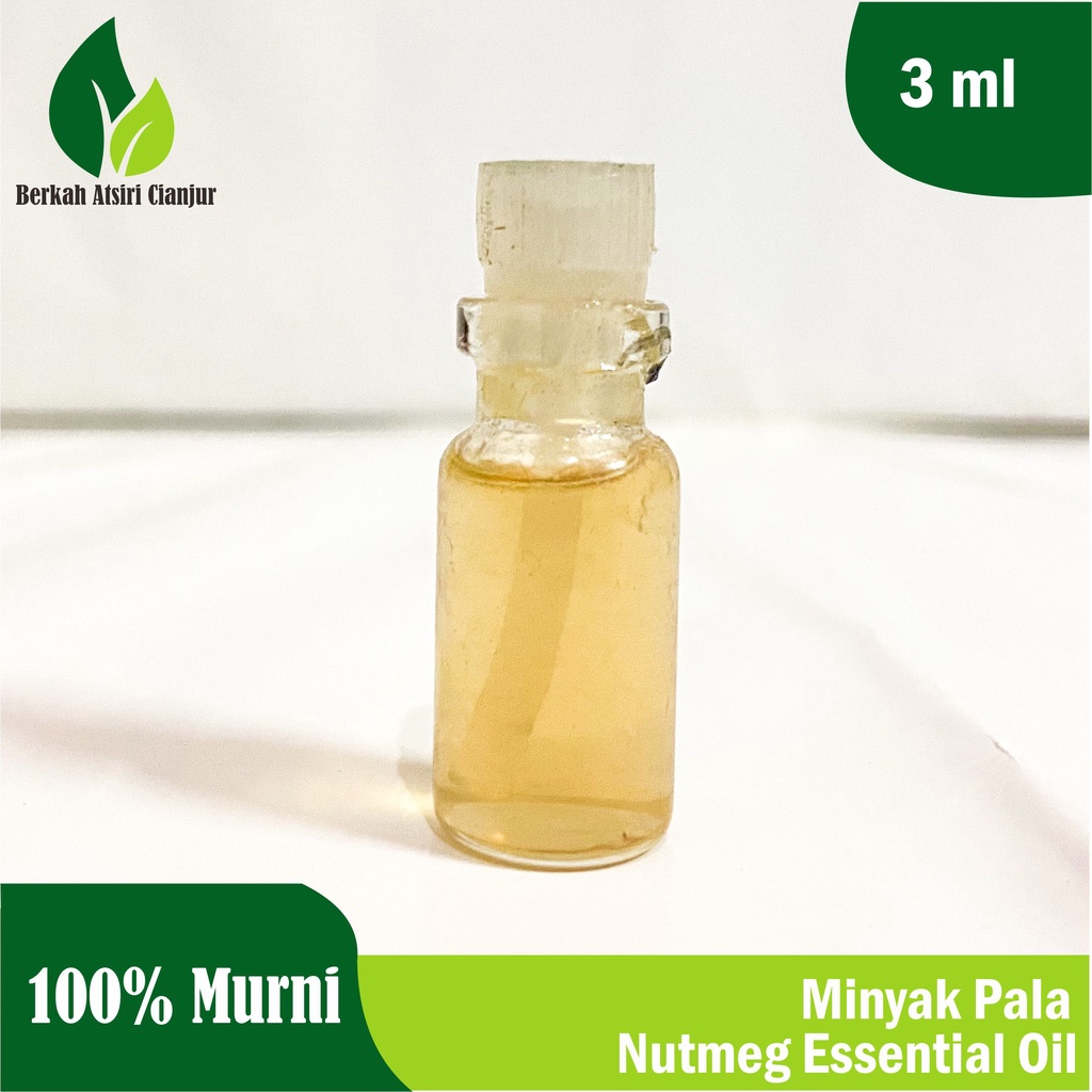 3ml minyak atsiri pala murni penyulingan 100% nutmeg pure essential oil diffuser aromatherapy 100%