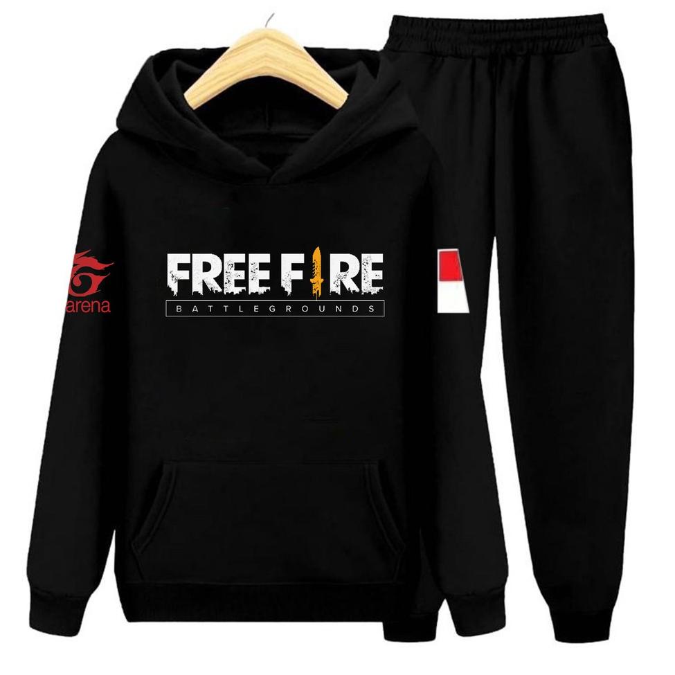 LANGSUNG ORDER YVF - JAKET SWEATER FREEFIRE / HOODIE FREE FIRE ANAK / SETELAN FF