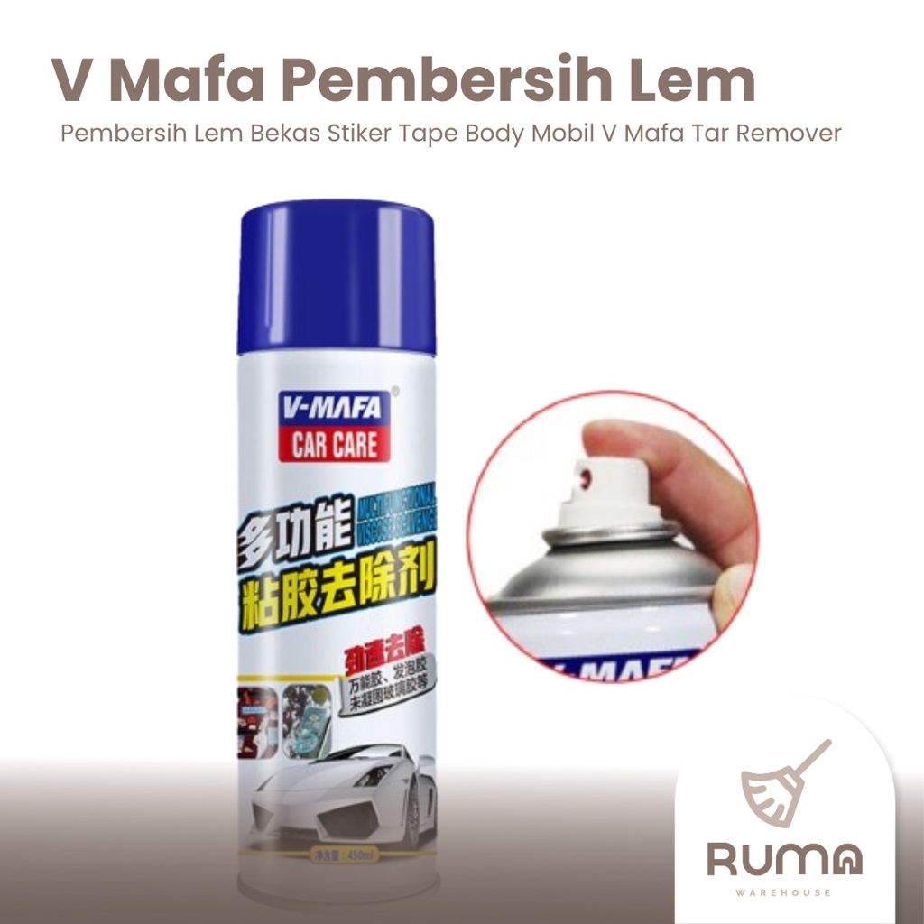 Pembersih Lem Bekas Noda Stiker Double Tape Body Mobil V Mafa Tar Remover Multifunctional Viscose Sc