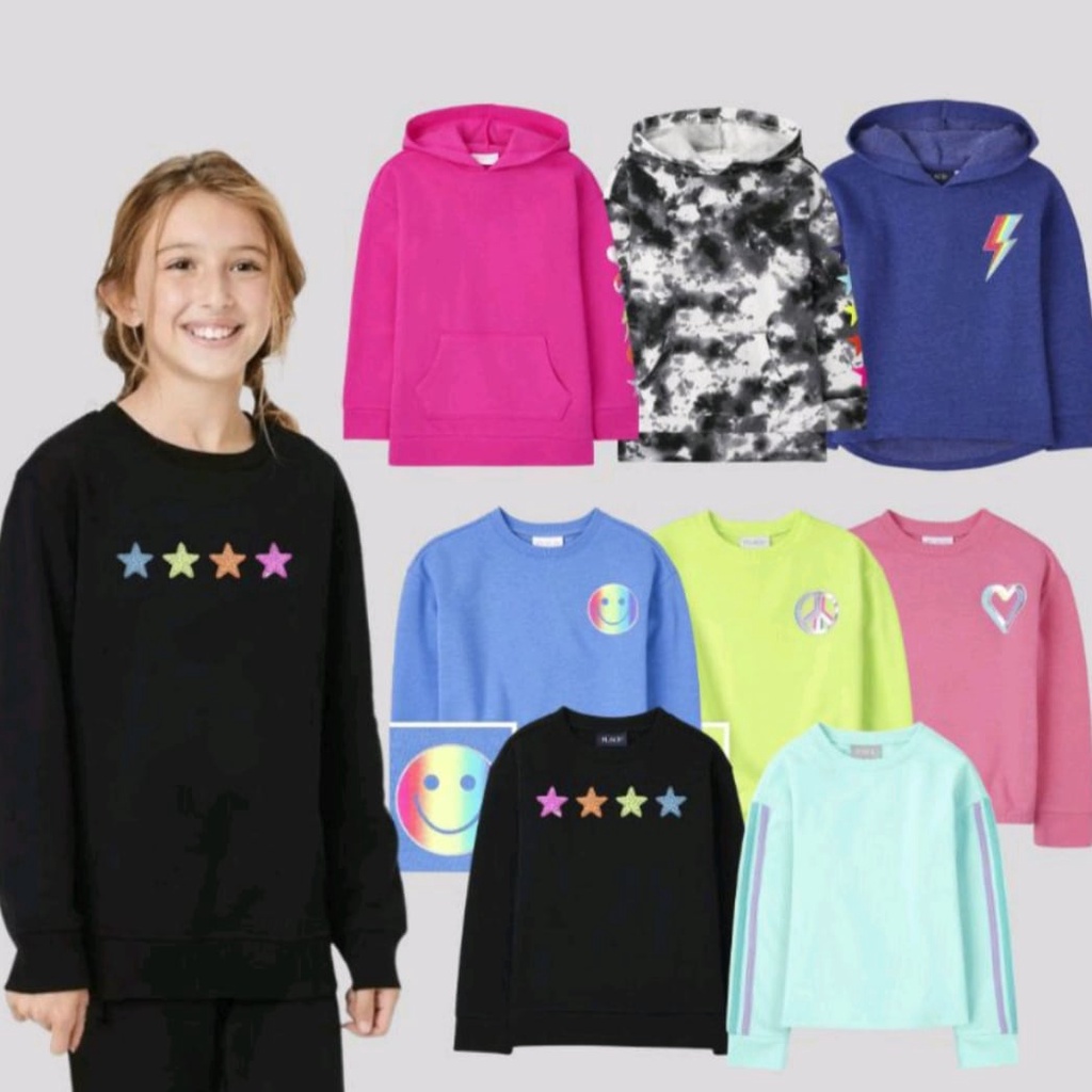 HOODIE SWEATER ANAK PEREMPUAN POPMYWEAR PLACE SWEATER HOODIE SZ 1-24Y / SWEATER ANAK PEREMPUAN / HOO