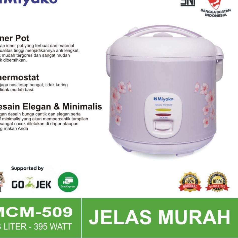 Bagus Magic Com 1.8L Miyako MCM-509 / MCM509 / MCM 509