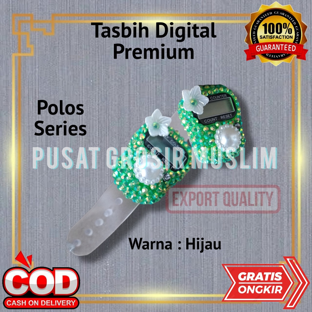 Tasbih Digital Premium Swarovski Motif Polos Tasbih Hias Digital