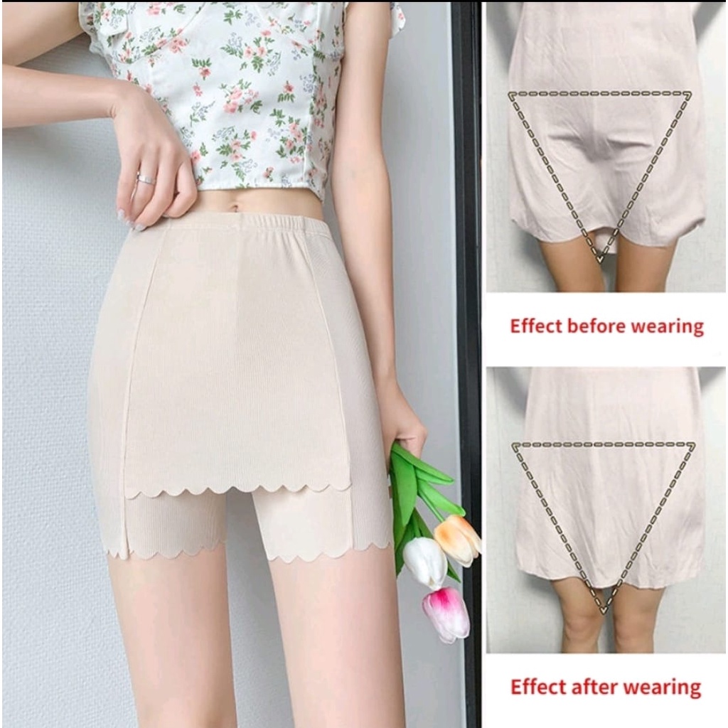 Celana Dalam Hot Pants Anti Nyeplak Fashion Sutra