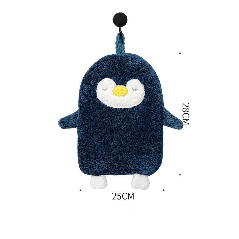 LAP TANGAN HANDUK KARAKTER PENGUIN LUCU HAND TOWEL GANTUNG DAPUR IMPORT MURAH