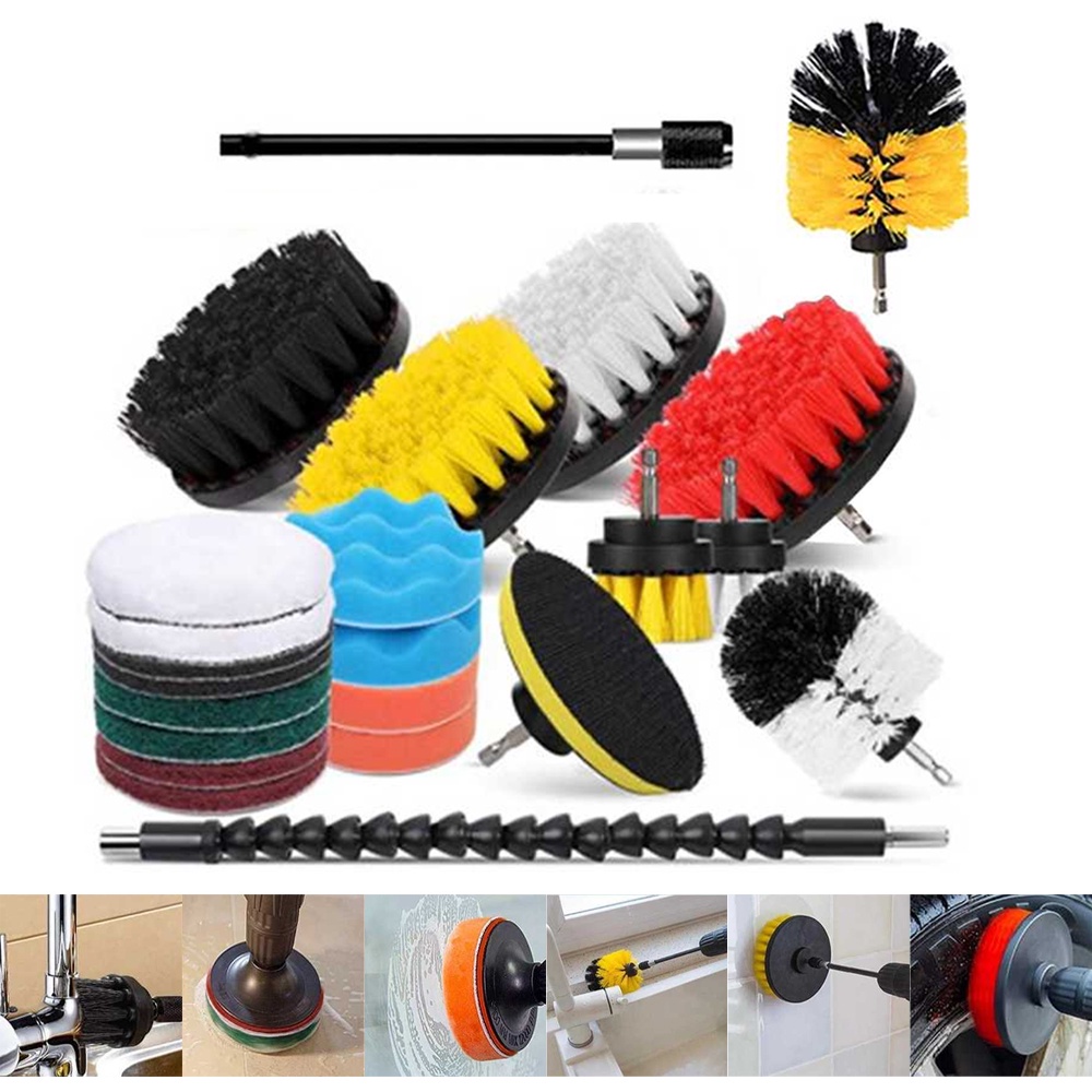 Kepala Sikat Pembersih Brush Car Polisher Kit 23 PCS - CB-031 - Multi-Color