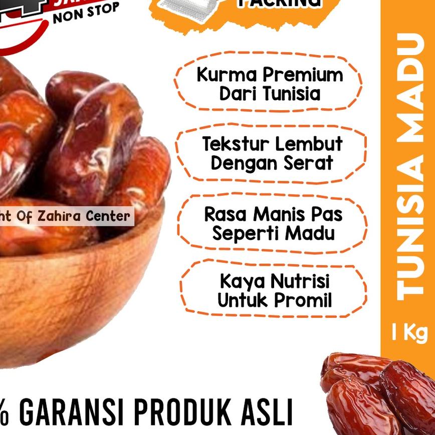 

✾ Kurma Tunisia Premium 1Kg Asli Tunisia Penuh Barari King Algerian Palmfrutt ➳