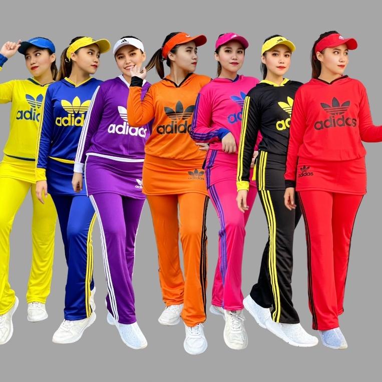 TERMURAH Setelan Olahraga Panjang Rok Training Muslim Hijab Set Senam Aerobic Zumba Stelan Rok Sablo