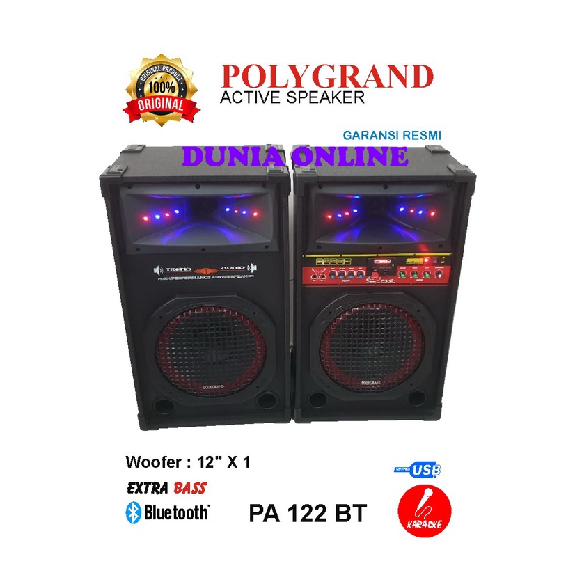 speaker aktif pasif polygrand pa 122bt polygrand pa 122