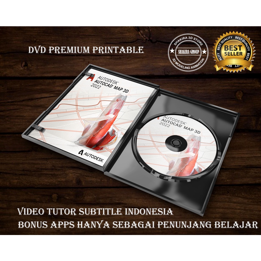 AutoCAD Map 3D 2022 Video Tutorial Mastering SUBTITLE BAHASA INDONESIA DVD