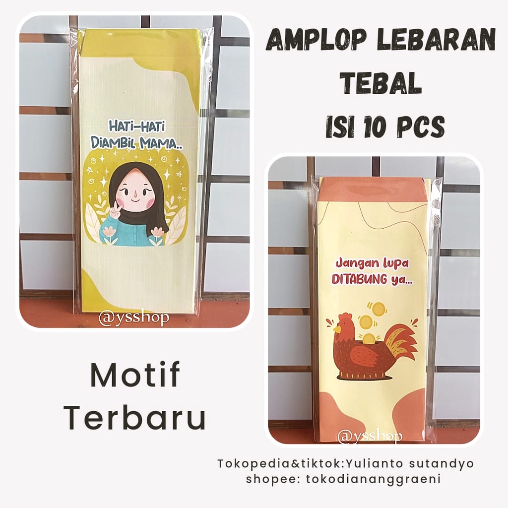 

AMPLOP LEBARAN SNACK KARAKTER PANJANG TEBAL ISI 10 PCS