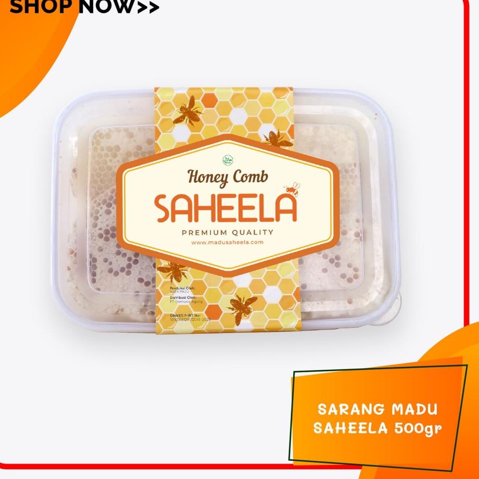 

☋ [TERLARIS] Sarang Asli Utuh Murni 500gr | Saheela Melifera Premium Honey Comb 100 % ORIGINAL ➵