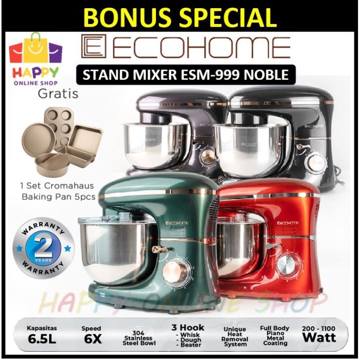 ECOHOME Stand Mixer Noble Series - Standing Mixer Ecohome ESM - 999 ORIGINAL