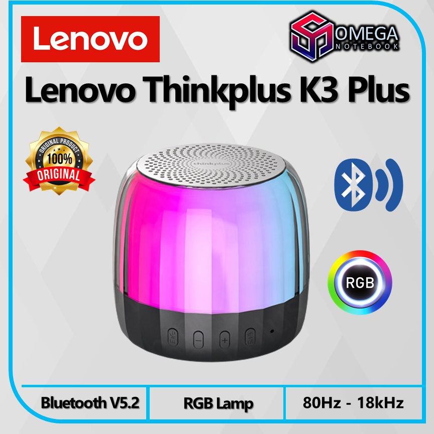 LENOVO Thinkplus K3 Plus RGB Bluetooth Portable Speaker HiFi MC