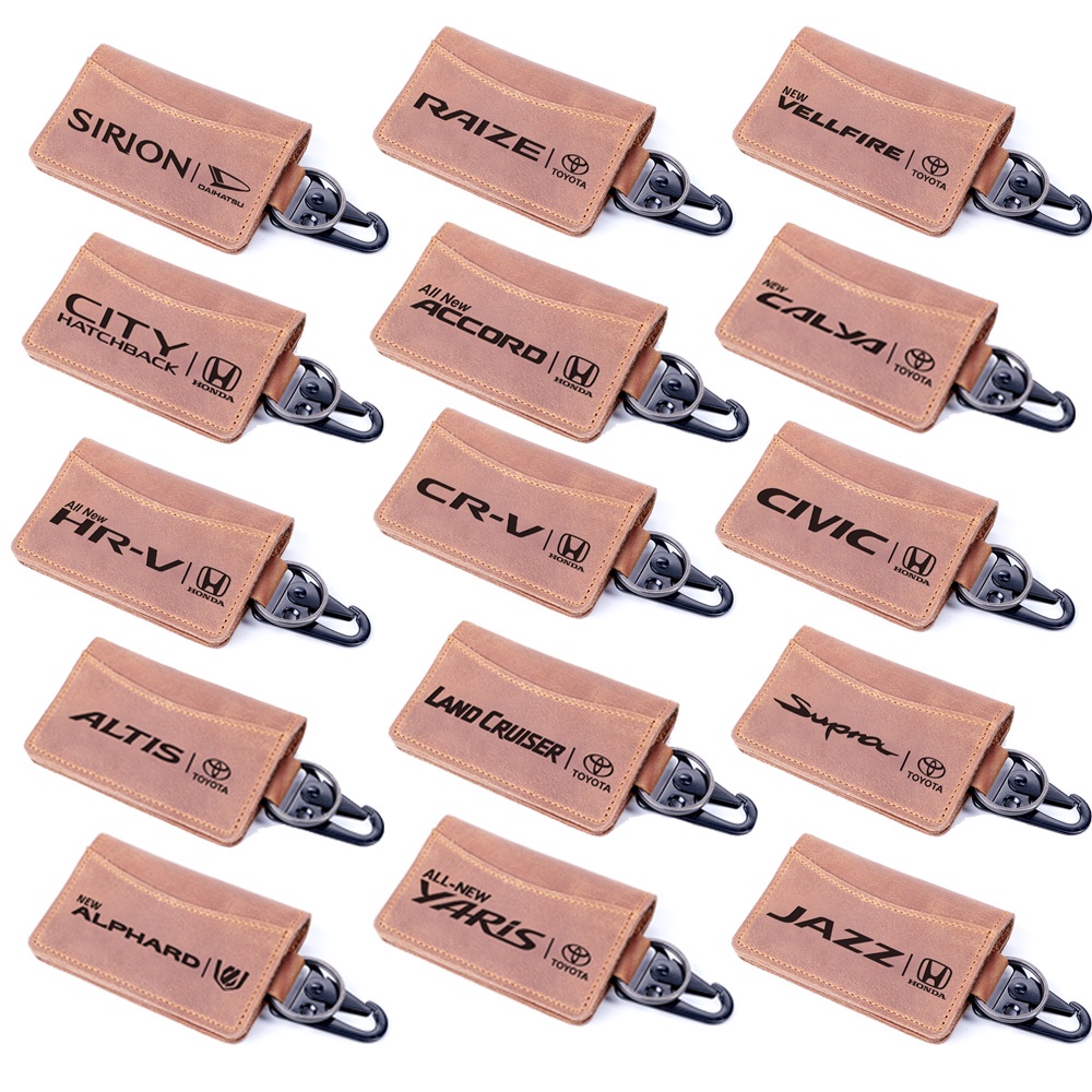GANTUNGAN KUNCI MOBIL MOTOR &quot;Keychain&quot; 100% Original Kulit Asli Free Grafir KODE G20