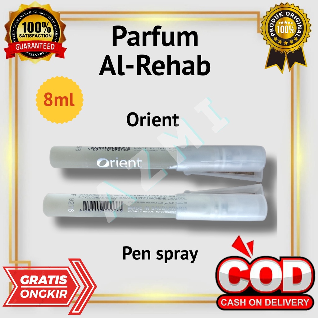 DISKON Termurah Parfum AL Rehab AlRehab PEN Spray 8ML , Al Rehab Original Asli Arab Saudi !!!