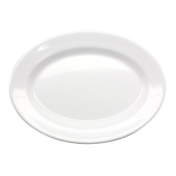 Golden Dragon Horeka Putih Piring Lodor 12" (P5612) SET 48 PCS