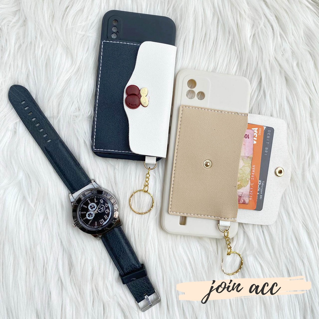 SoftCase Dompet + Ring For INFINIX Hot 9 9 play 10s 10 play 11 11s 11 play 12i 12 play Smart 4 5 6