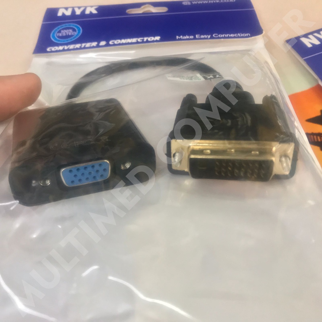 Converter Kabel DVI 24 + 1 to Port VGA NYK