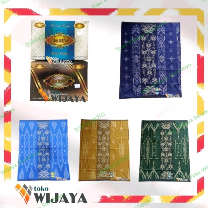 Sarung Abu Rifat Kembang Ukuran Pria Dewasa