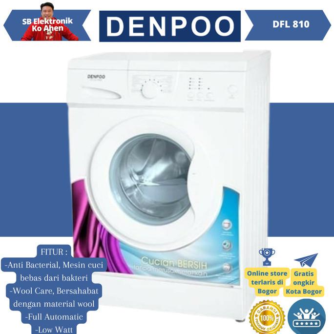 MESIN CUCI FRONT LOADING DENPOO DFL 810 G 8KG Low Watt